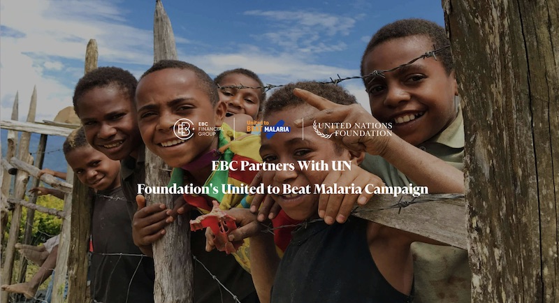 EBC Launches Global Charity Drive with UN Foundation to End Malaria
